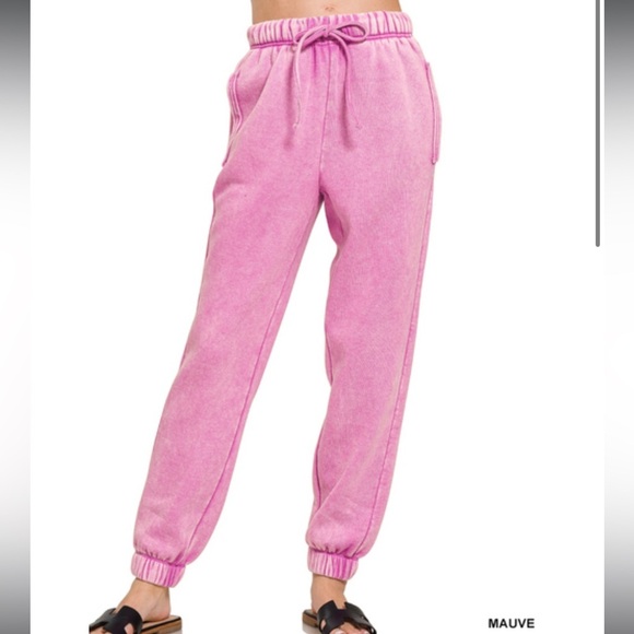 Zenana Outfitters Pink Track Pants & Hoodie Set - Picture 3 of 8
